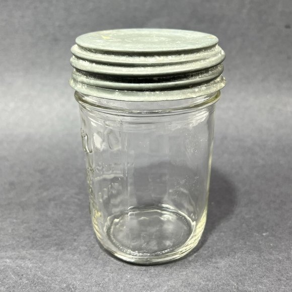 Vtg Kerr Self Sealing Mason Canning Jar Zinc Lid Boyd Porcelain Insert Country - Picture 7 of 16
